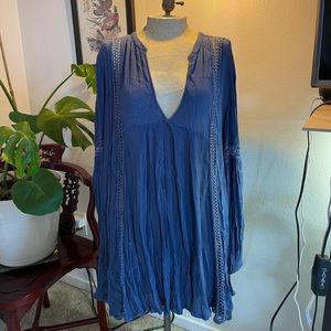 Free People deep blue dress size M